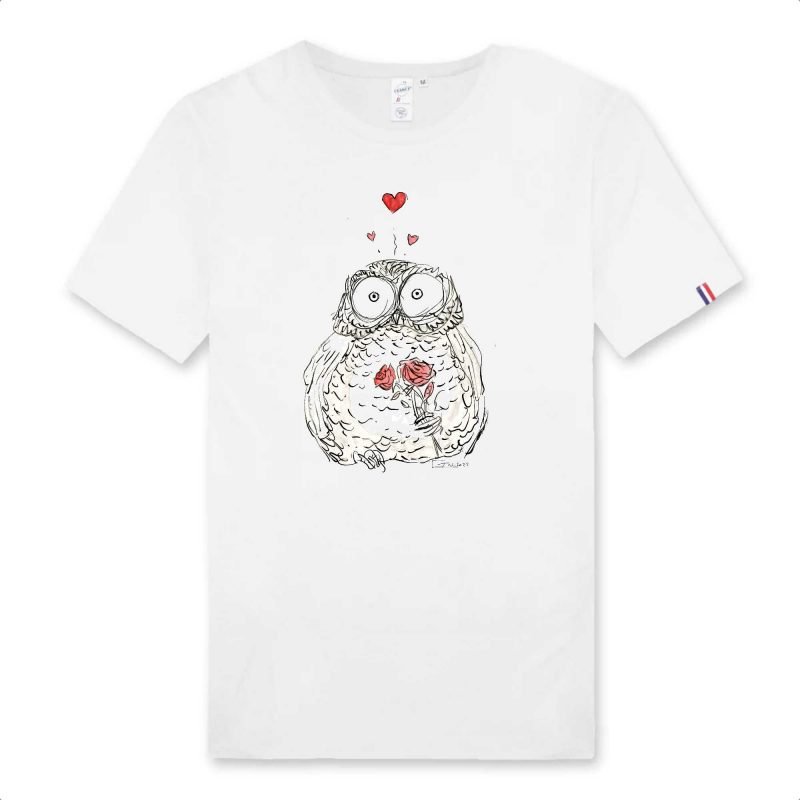 Unisex Organic Cotton T-shirt - Made in France - Tiny Owl 14