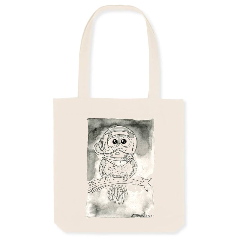 Organic Tote-Bag - Astro Owl